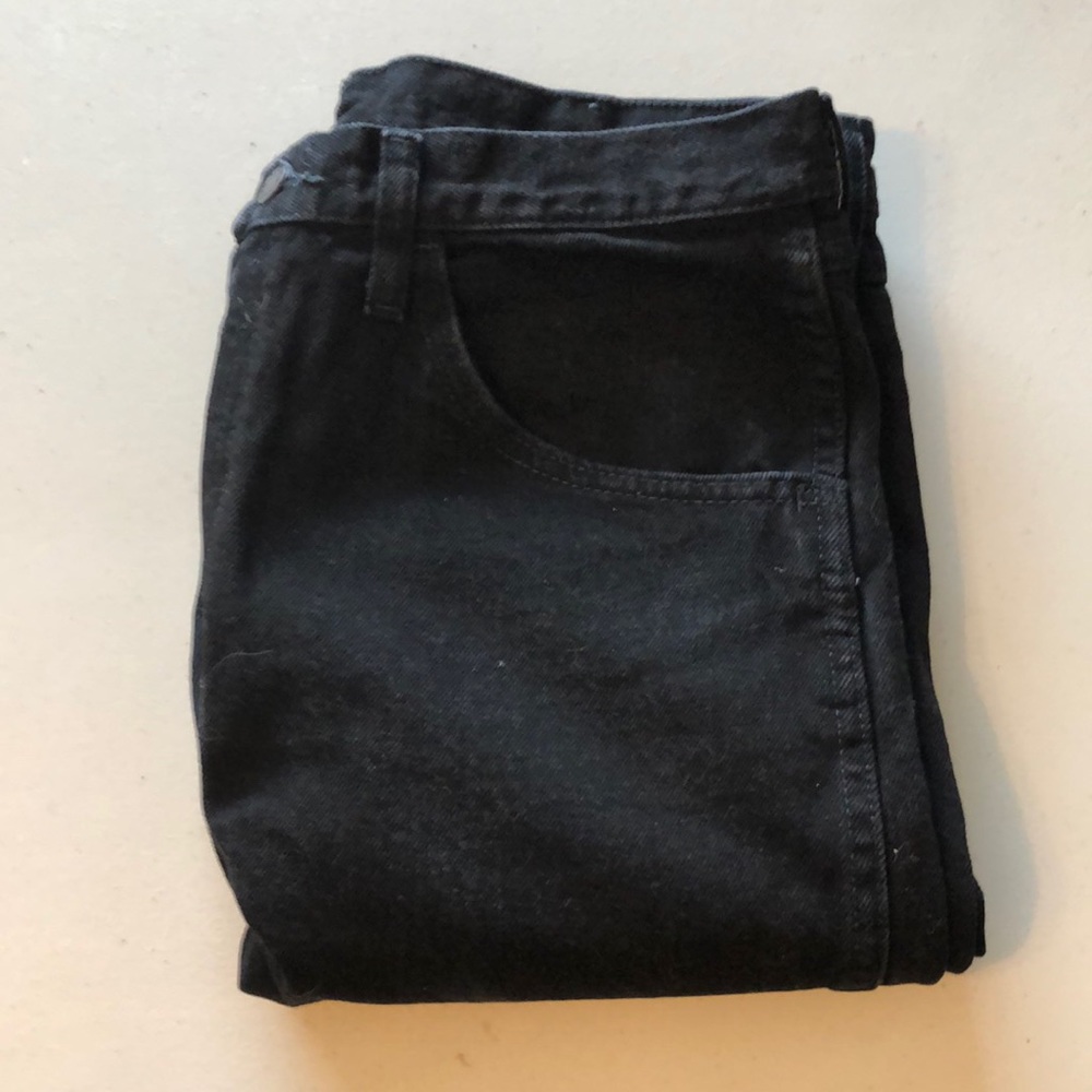 Rustler black washed jeans size 34 x 29, baggy fit or slim.